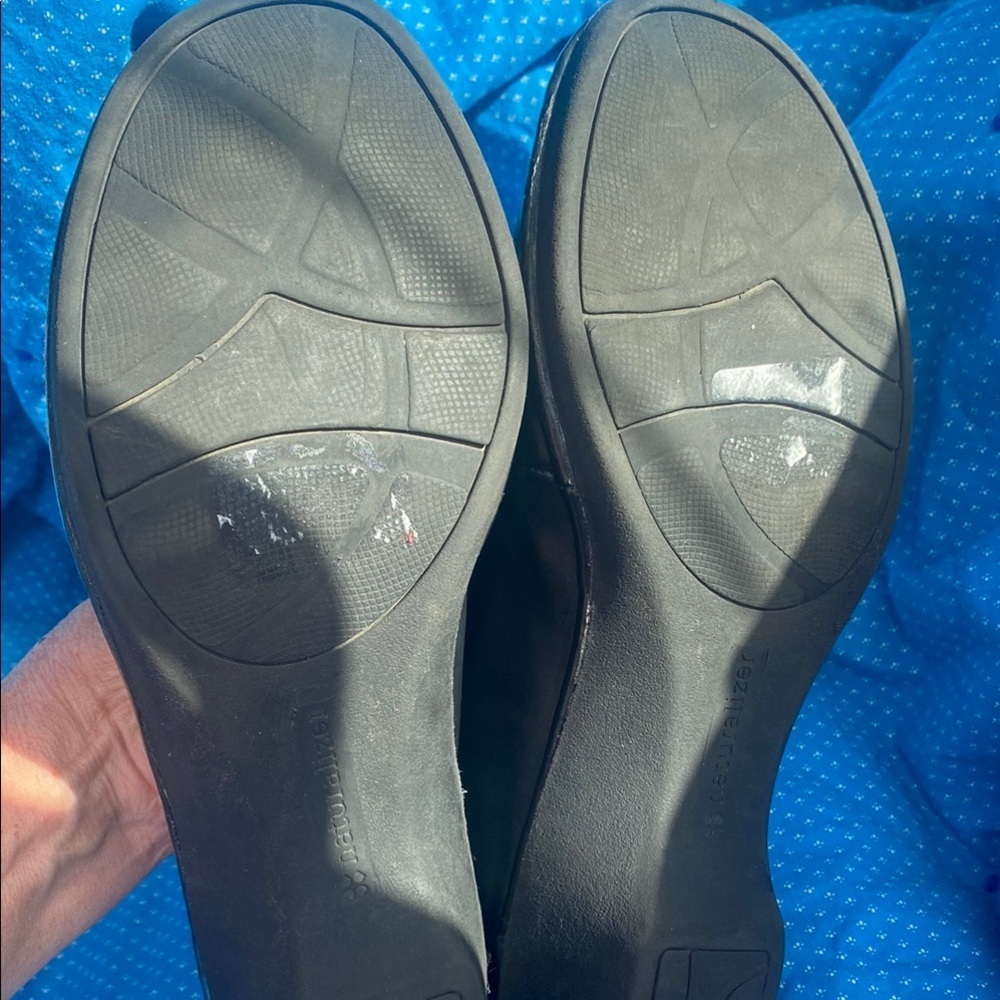 Naturalizer Size 8M Chunky Heel Black Women's Loafers Timeless Career Office - Picture 6 of 9
